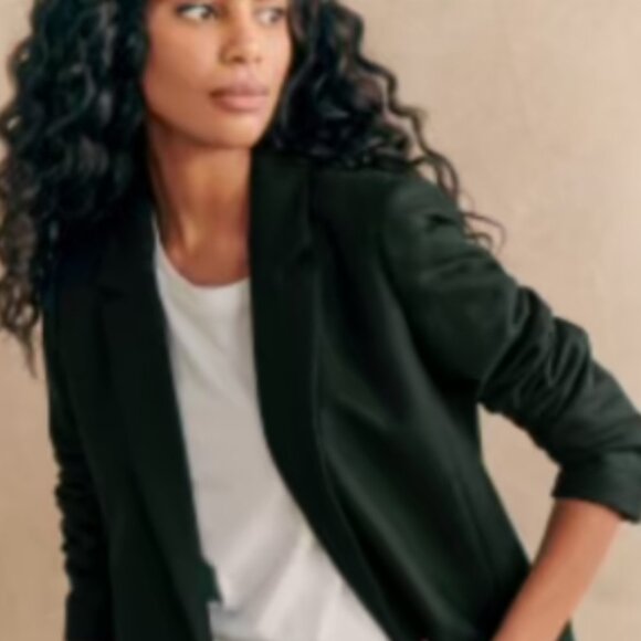 Sezane Romane Jacket Bottle Green NWOT (RARE) 36 - Picture 1 of 3